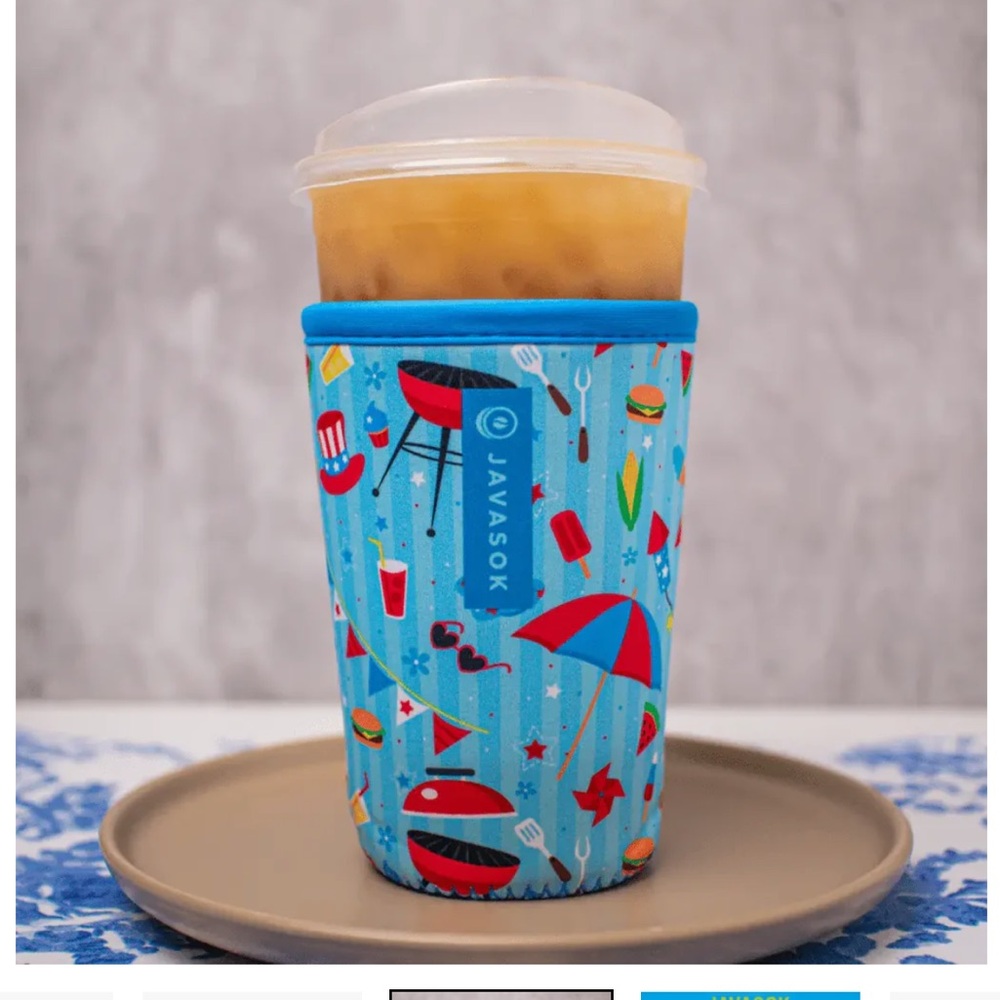 Javasok- Grill n Chill 30-32oz (Large) Soft Personal Beverage Cooler